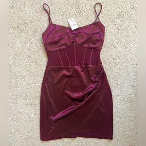 Burgundy Windsor Dress